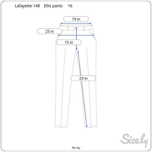 Lafayette 148 Ellis Pleated Finesse Crepe Ankle Pants Fresh Blue Cuffed NWT 16 - Picture 10 of 10
